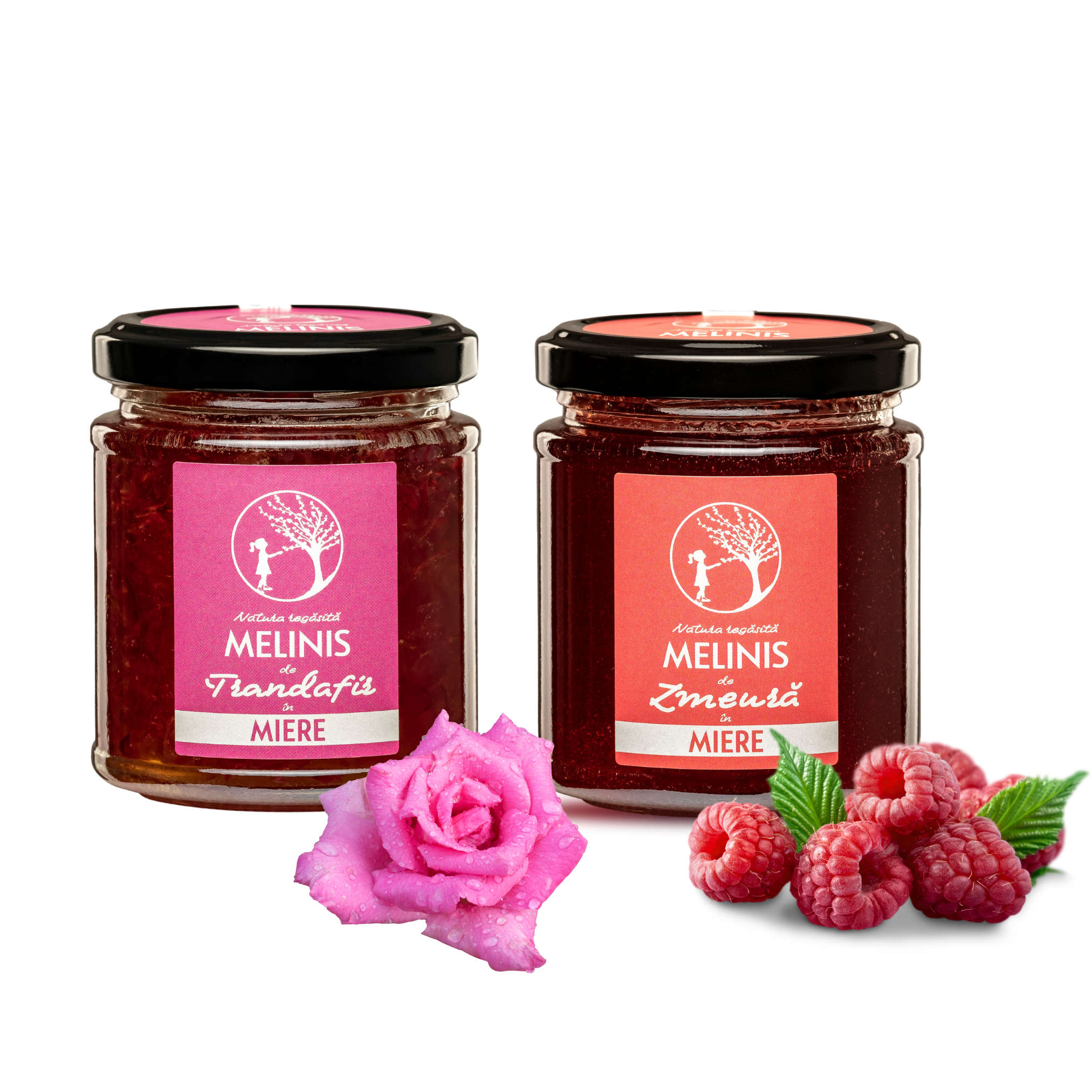 Pachet: Melinis prețios de trandafir eco+ Melinis revigorant de zmeură