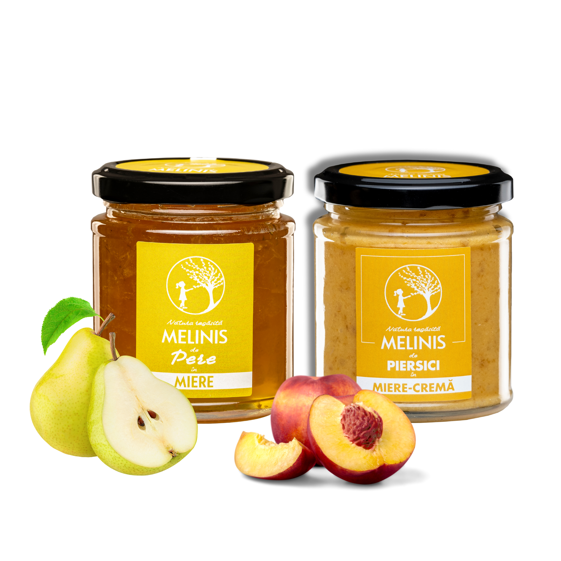 Pachet: Melinis delicat de pere + Melinis cremă de piersici