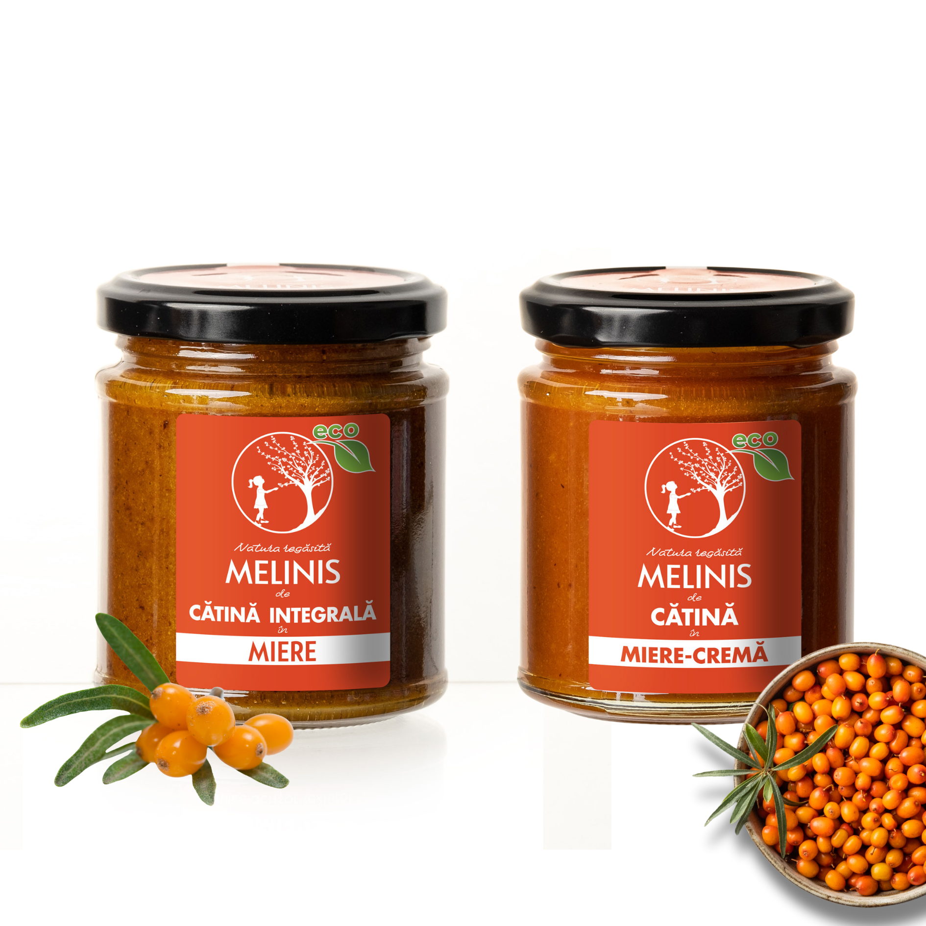 Pachet: Melinis ECO de catina integrala impuls de energie + Melinis ECO de cătină cremă