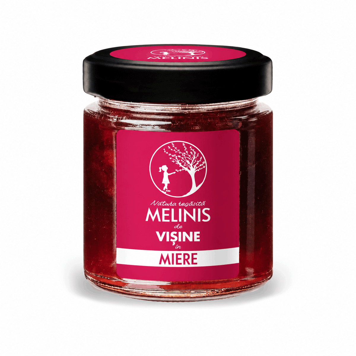 Melinis de Vișine - Miere de salcâm cu vișine românești, artizanal, 250 g