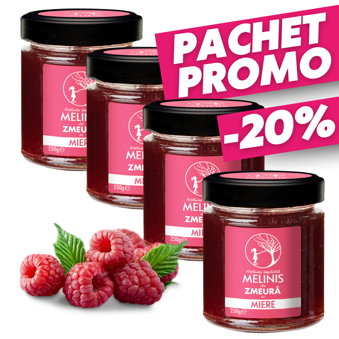 PACHET PROMO - 4 X Melinis de Zmeură