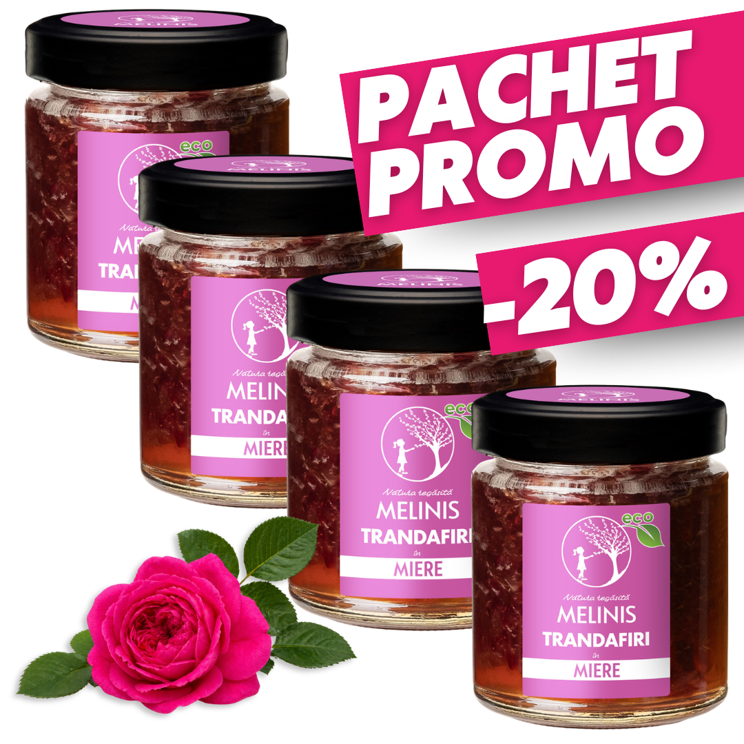 PACHET PROMO - 4 X Melinis cu Trandafir de Damasc