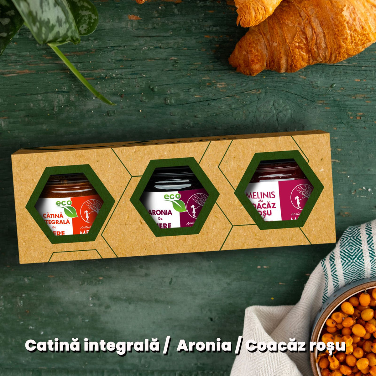 Set de degustare - Explozie de vitamine (cătină integrală, aronia, coacăz roșu)