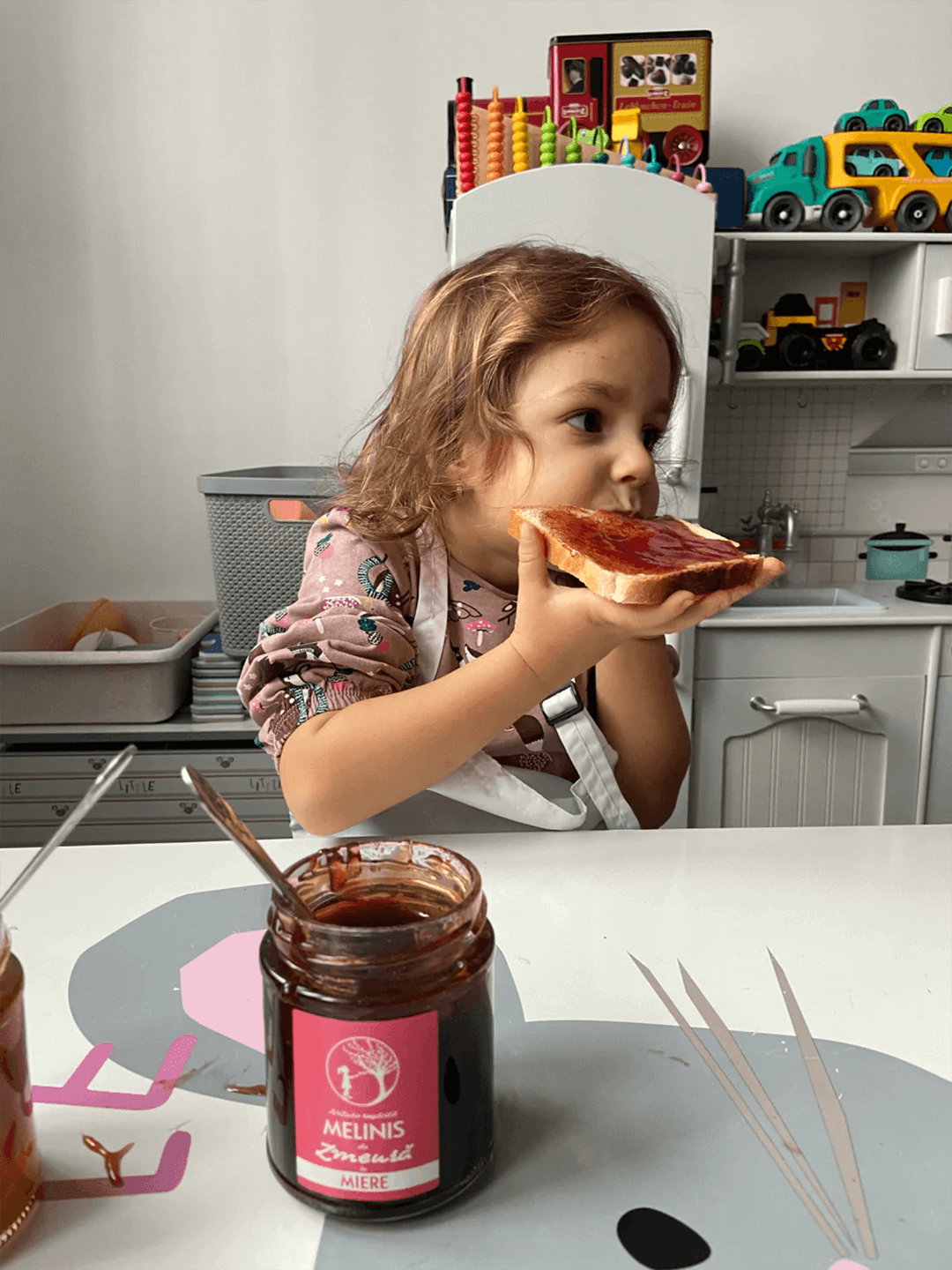 Melinis de Zmeură - Miere de salcâm cu zmeură românească, artizanal, 250 g