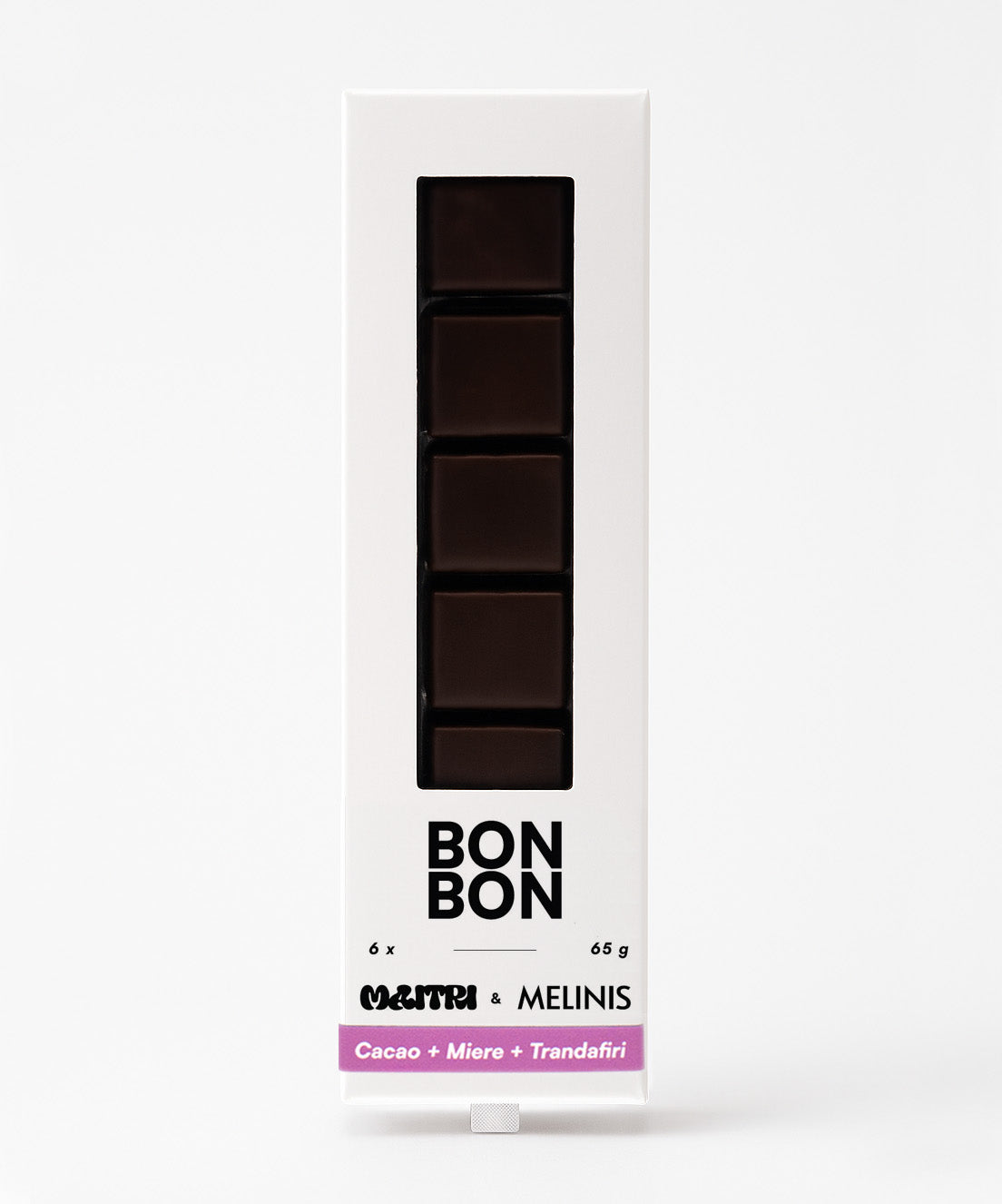 BonBon cu Ciocolată Bean-to-Bar și Miez de Melinis de trandafir, 6 bucăți