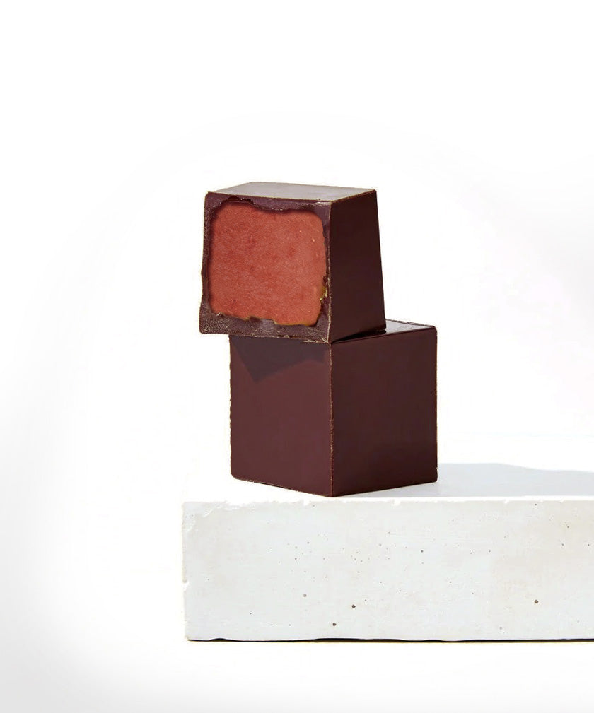 BonBon cu Ciocolată Bean-to-Bar și Miez de Melinis de trandafir, 6 bucăți