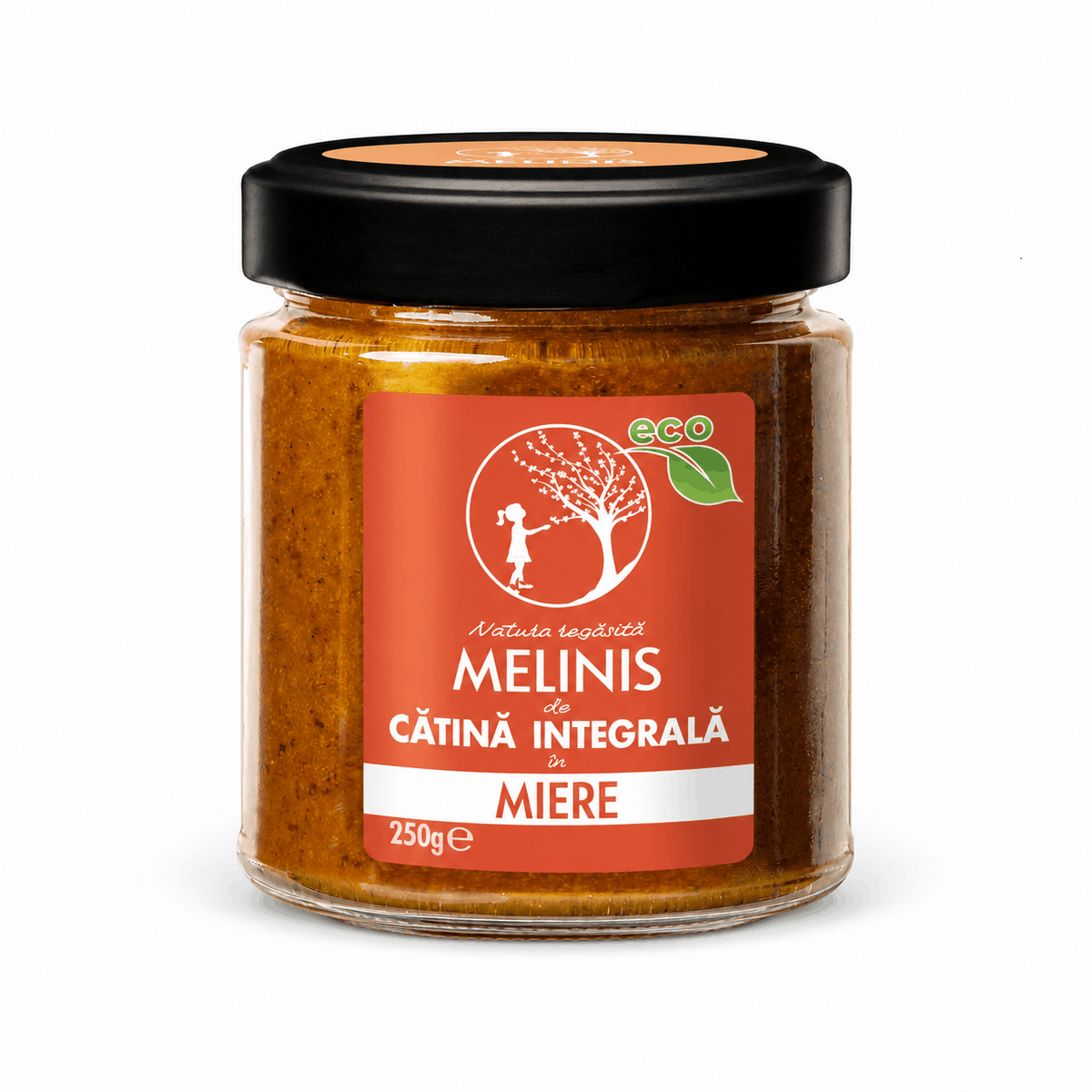Melinis de Cătină Integrală – Miere de salcâm cu cătină ecologică românească, eco, 230 g
